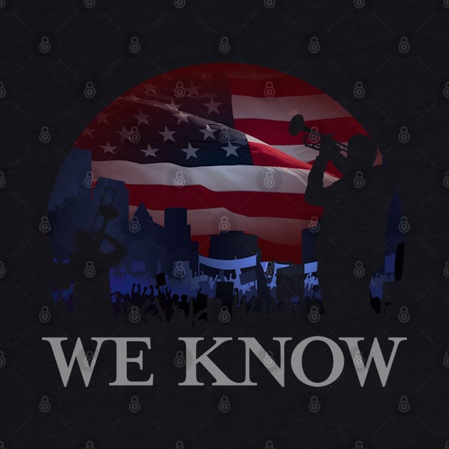 We Know - Jericho Protest - White by Barn Shirt USA